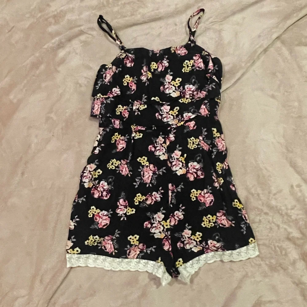 Girls Justice floral romper - Picture 2 of 4